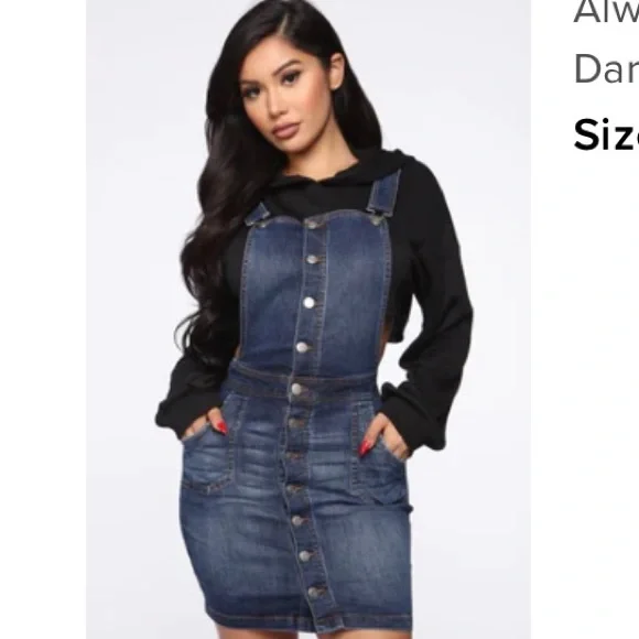 Fashion Nova | Jeans | New Fashion Nova Jean Overalls Dress | Poshmark